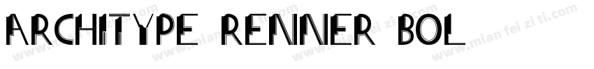 Architype Renner Bol字体转换